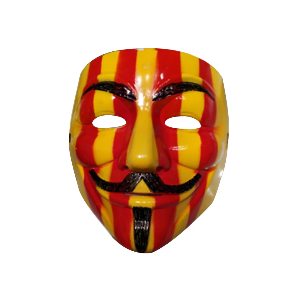 Горячая Распродажа V for Vendetta Guy Fawkes Mask Anonymous, Новое поступление, костюмы для косплея на Хэллоуин, вечерние, страшные, желтые