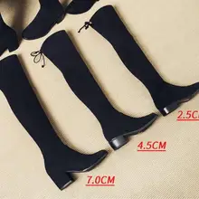 Сапоги выше колен; зимняя женская обувь; Сапоги выше колена; женские ботинки; женские высокие сапоги; schoenen vrouw bottines botas para mujer