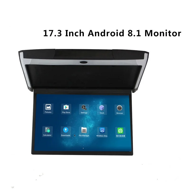 2019 17 3 Inch Android 8 1 Car Monitor Ceiling Mount Roof Hd 1080p Video Ips Screen Wifi Hdmi Usb Sd Fm Bluetooth Speaker From Paping 596 41