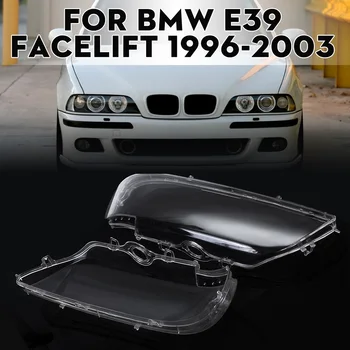 

Pair Clear Headlight Lens Headlamp Covers ABS For BMW E39 Facelift 1996-2003 #63128375302
