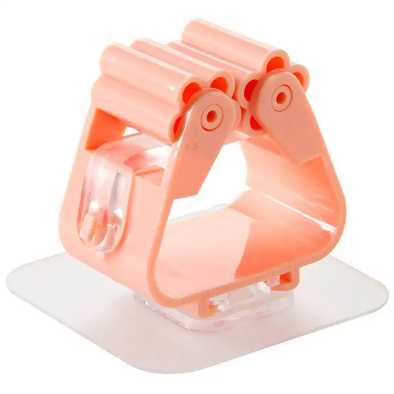 1Pc Wall Mounted Mop Strong Kitchen Hooks Broom Hanger Storage Rack Bathroom Holder Shower Hooks mop & broom holder mop storage rack