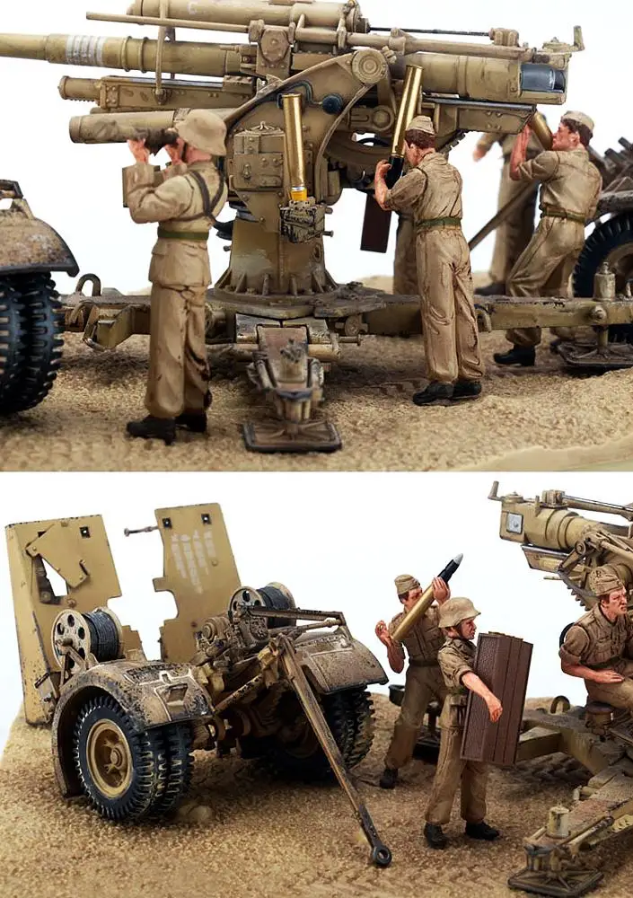 GERMAN 88 MM FLAK 18 ANTI-TANK ARTILLERY GUN 1/32 DIECAST MODEL FINISHED GUN FOV