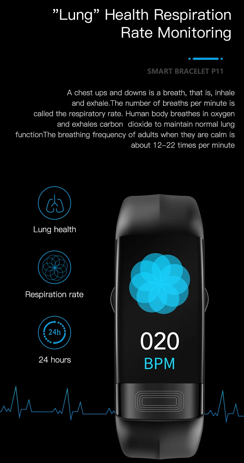 UGUMO ECG+PPG Smart Bracelet Body Temperature Blood Pressure Heart Rate Monitor Smartband Fitness Tracker Sport Smart Wristband