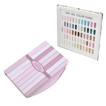 

120 Colors False Nail Art Color Card Display Board Sample Book Nail Polish Gelatin Board Nail Art Showing Board Hot Sale 1PC