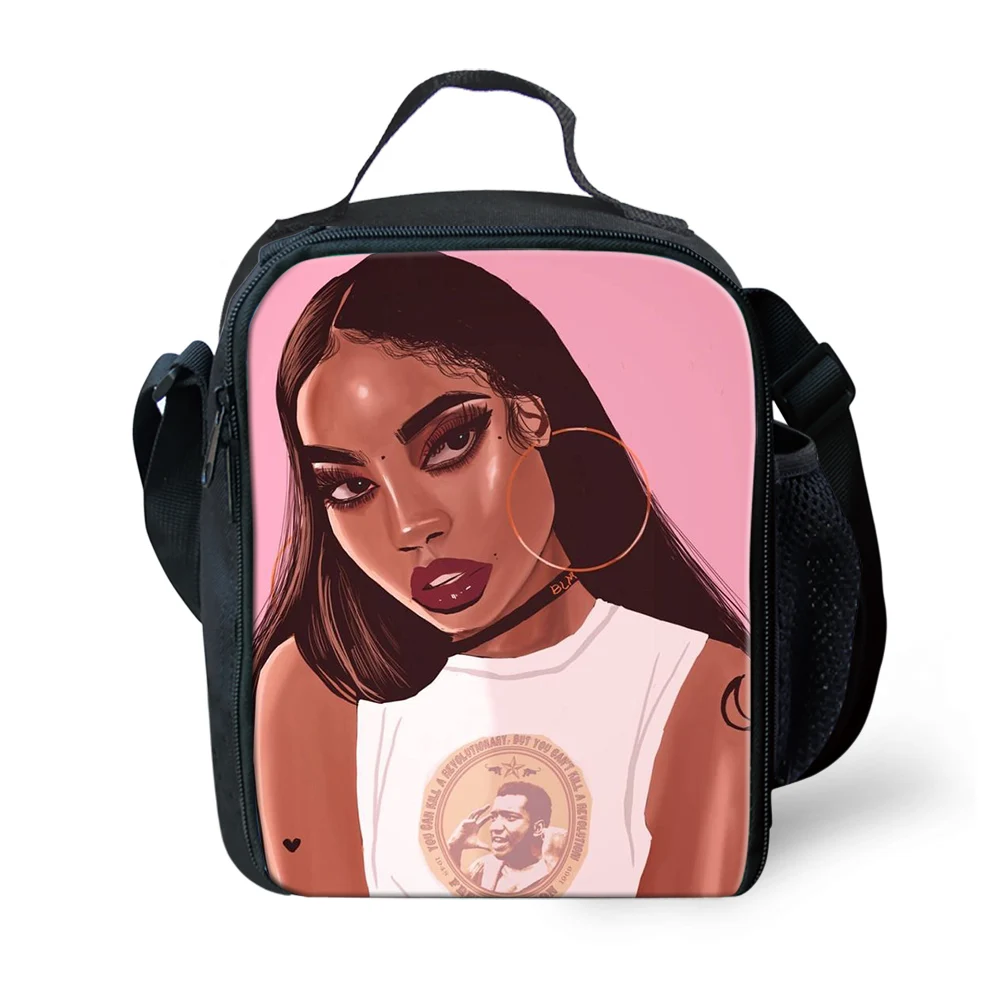 

Art Black Girls Print Personalized School Kids Lunch Box For Teenage Boys First Day Of 3rd Grade Sign