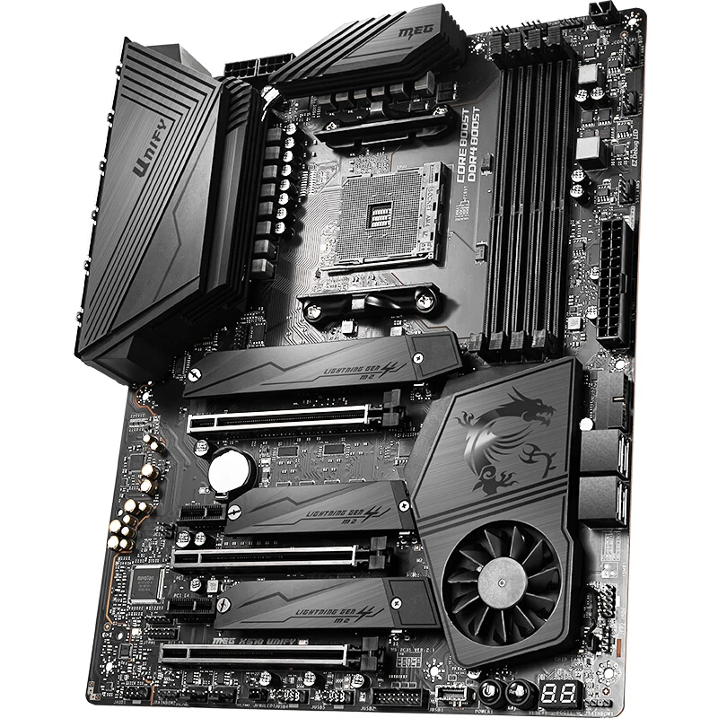 Б/у оригинальная материнская плата для MSI Мег X570 UNIFY DDR4 128 ГБ M.2 AMD Ryzen 9th CPU PCI-E 4 0 X16