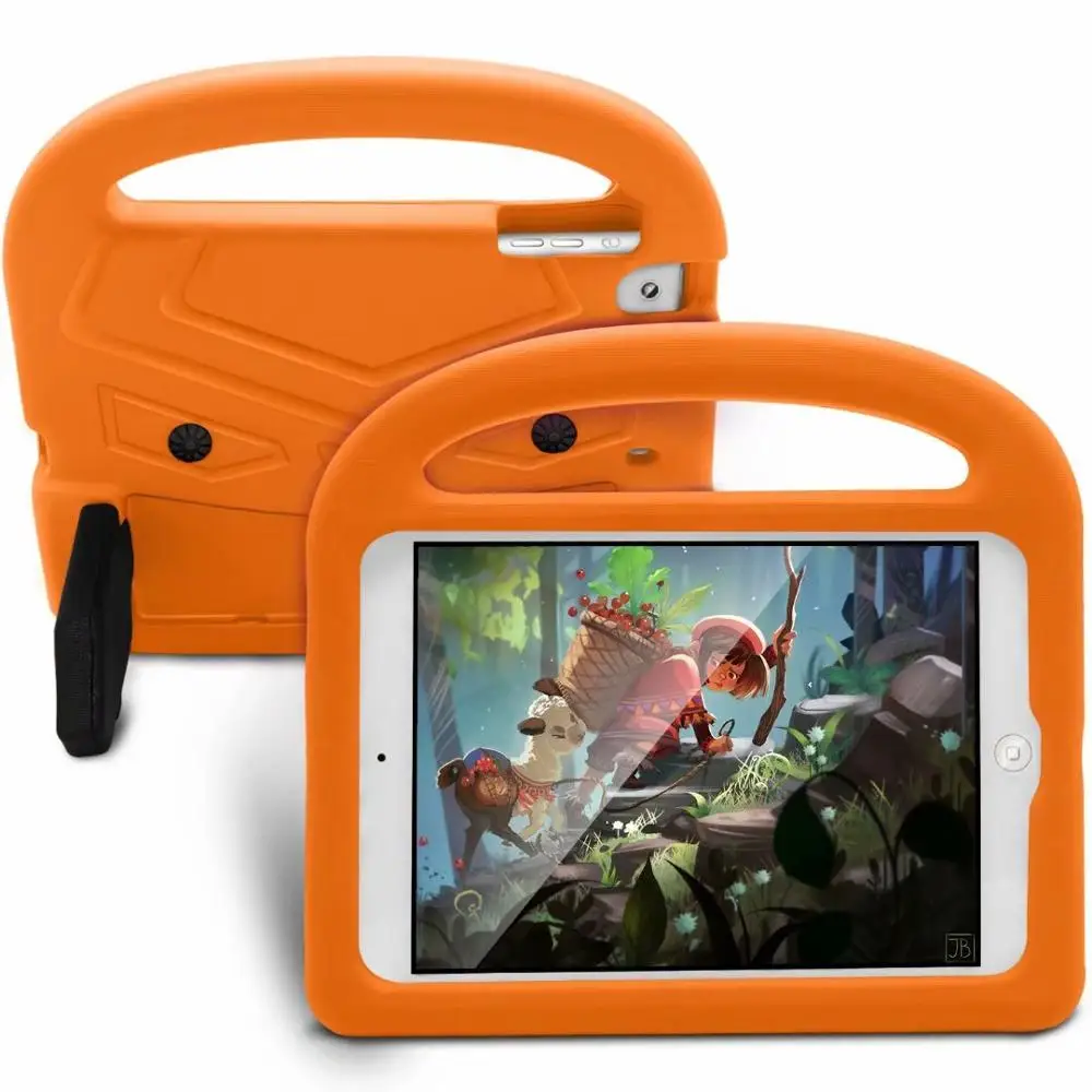 Новые детские милые чехлы с рисунком Воробей для ipad mini 1 2 3 4 7,9 дюймов защитный силиконовый чехол для переноски для 7,9 дюйма+ ручка