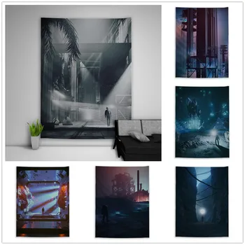 

Future Ruin Technology Tapestry Art Wall Hanging Sofa Table Bed Cover Home Decor Dorm Gift