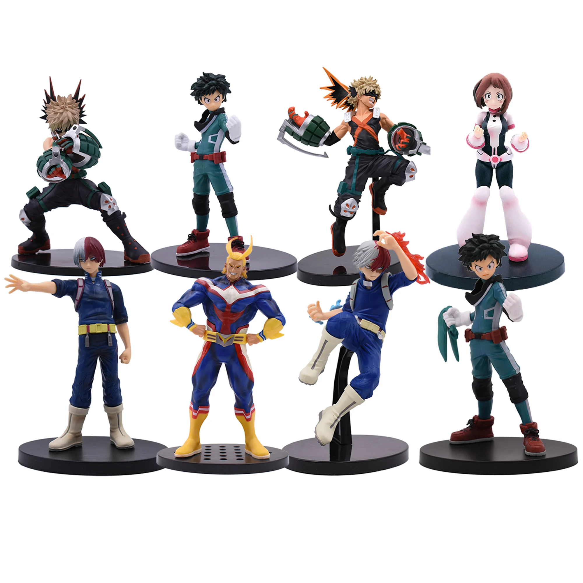 17 20 см аниме фигурка My Hero Academia ПВХ Smack Izuku Midoriya Shouto Todoroki Katsuki Boku Потрясающие игрушки