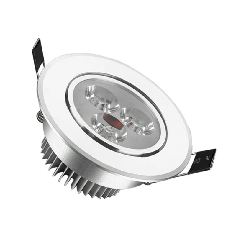 

3W LED downlight led ceiling light,10pcs/lot,AC86~265V,250~290lm, Silver/white shell,CE & ROHS,3w led spotlight