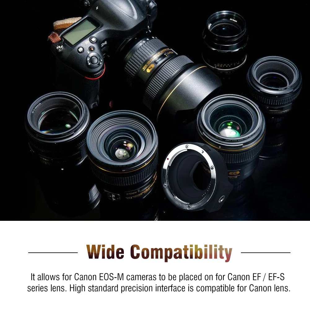 Держатель для объектива Meike EF S-EOS M с автофокусом переходное кольцо для объектива Canon EOS камера макрокольцо адаптер для камеры