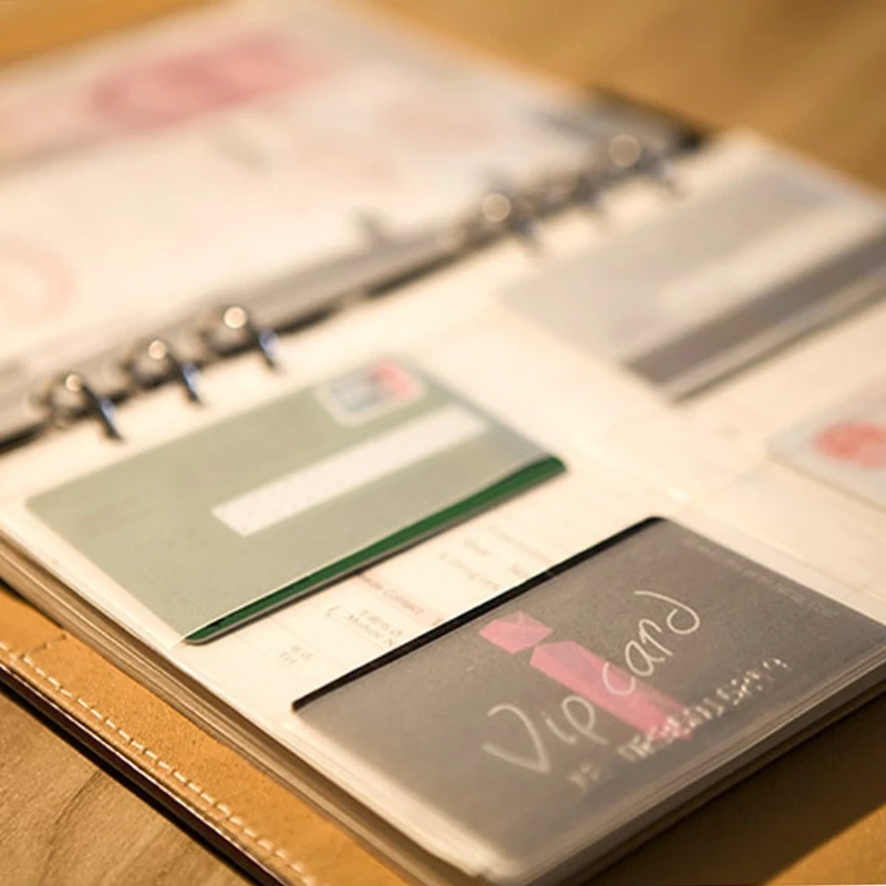 Прозрачная ПВХ сумка для хранения визитных карточек, хранение продуктов, держатель, переплетная Обложка для папки
