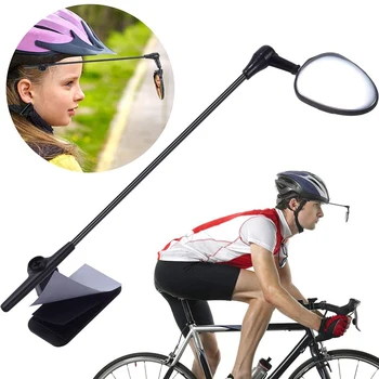 

SEWS-2Pcs Bike Helmet Mirror 360 Degree Adjustable Bicycle Rear View Helmet Mirror for Adults and Kids