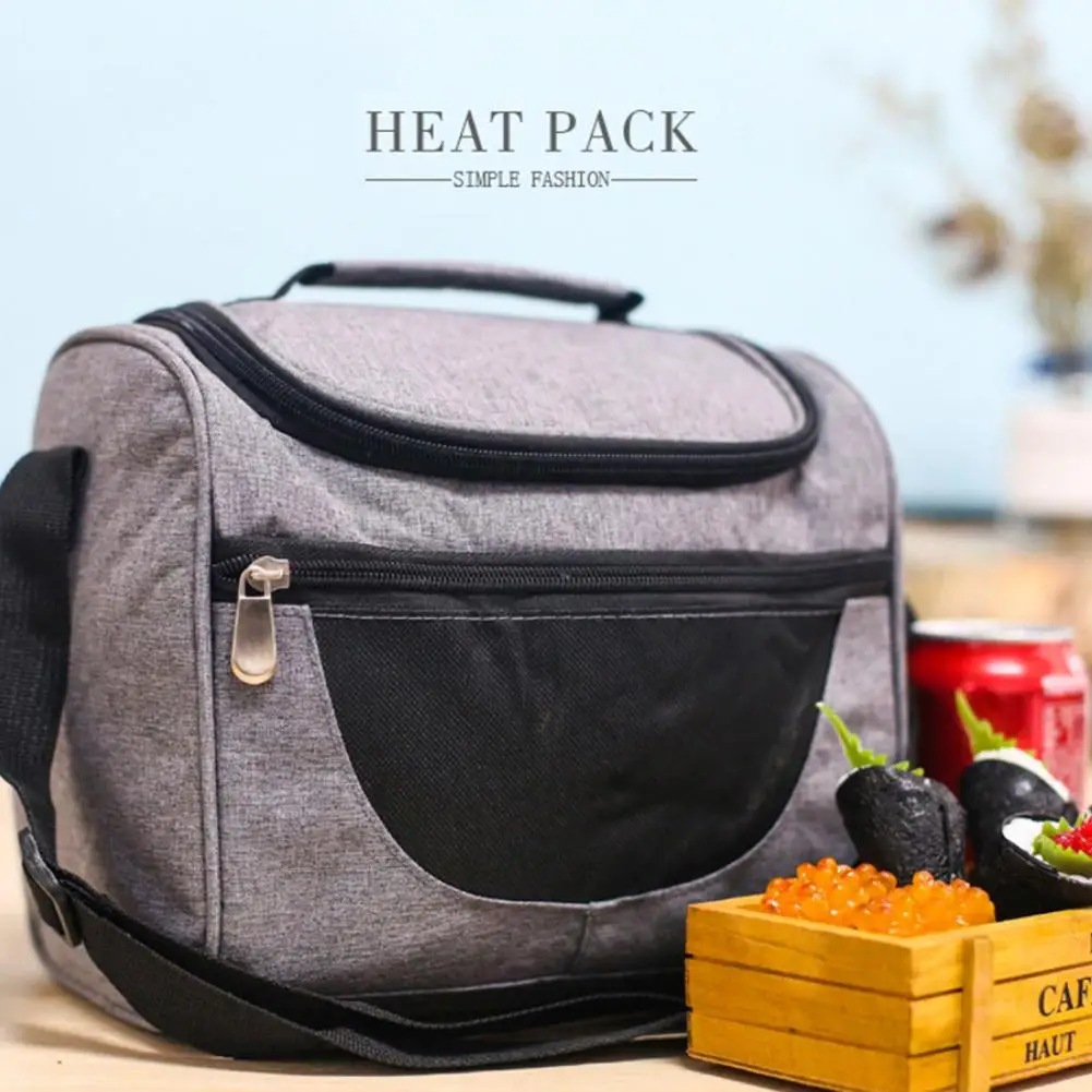 Портативный водонепроницаемый Термоизолированный ручной ланч-мешок Bento Box Holder Pouch