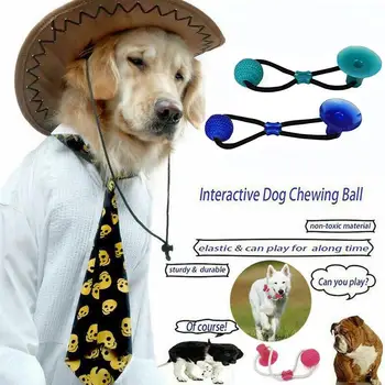 

Dog TPR Toy Ball Molar Bite Suction Cup Combination New Product Multifunction Pet Molar Bite Toy Pet Molar Cleaning Tooth Ball