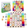 Character Graphics Pairing Storytelling Wooden Board Game Alphanumeric Color Cognition Storytelling Early Education Children Toy 1