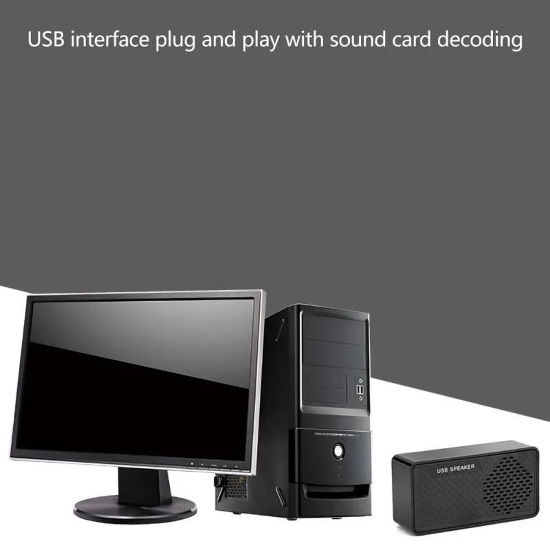 Портативный музыкальный мини-динамик, простой, питание от USB, подключи и играй, громкий динамик, сабвуфер для ноутбука, компьютера, Телефона T9