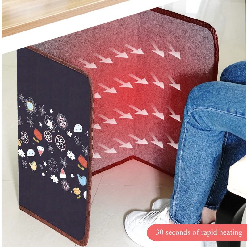 

Heater Electric Heating Foldable Thermostat Small Electric Foot Warmer Foot Feet Warmer Heating Mat Old man Gift Safety