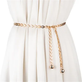 

High Waist Gold Silver Belts for Women Fashion Waistbands All-match belt for Party Jewelry Dress Waist metal Chain Belts