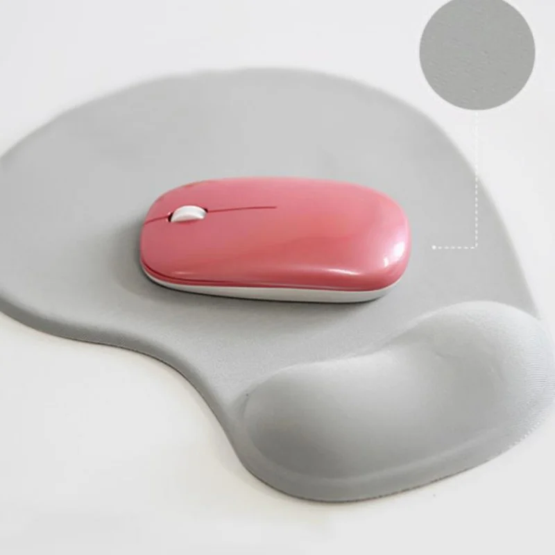 Аниме Панда 3D эргономичный гелевый коврик для мыши мягкий силиконовый игровой коврик для мыши с поддержкой запястья коврик для мыши в виде животного розовый серый