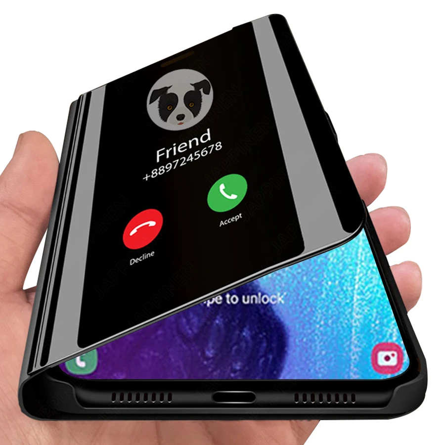 Умный зеркальный чехол для Samsung Galaxy A51 A71 A50 M30s Note 10 S8 S9 S10 Plus S10e A20e A30 A40 A70 9 8 M20 M30 M40 |
