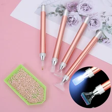 Novo ponto de iluminação caneta broca iluminação diamante canetas 5d diamante pintura ferramenta diy artesanato ponto cruz acessórios costura