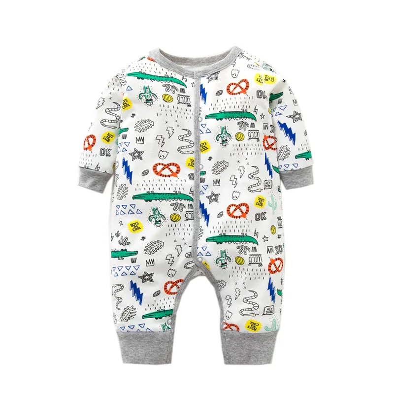 3PCS/Lot Spring Autumn Baby Romper Cotton Newborn Baby Clothes Long Sleeve Baby Girl Clothing Cartoon Jumpsuit Infant Clothes