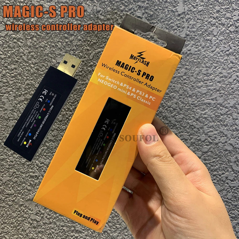 2021 New Magic-S PRO Wireless Controller Adapter for NS for PS3 PS4 ...
