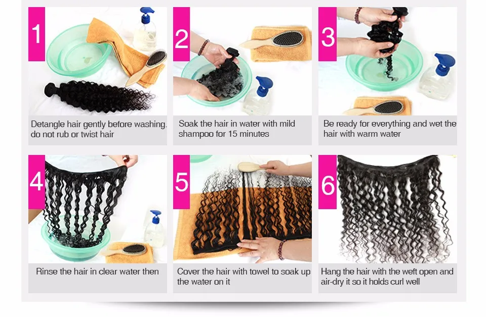 3/4 пучков бразильских волнистых волос для наращивания, натуральный цвет, не Реми, человеческие волосы для наращивания,, Annmode