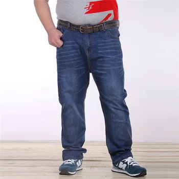 

Men Plus Fat Plus Size Leisure High Waist Trousers Super Fat Extra Large Fat Fat Man Special Body Jeans