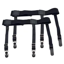 Подтяжки для мужчин, рубашка с защитой от сгиба, противоскользящие подтяжки для ног, эластичные регулируемые подтяжки, подвязки для нежных мужчин