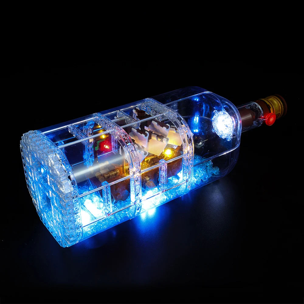 LED-Beleuchtungsset für 21313 und kompatibel mit 92177, Versand in einer Flasche, DIY-Bauspielzeug-Set (nicht im Lieferumfang enthaltene Bausteine) – Detail 6