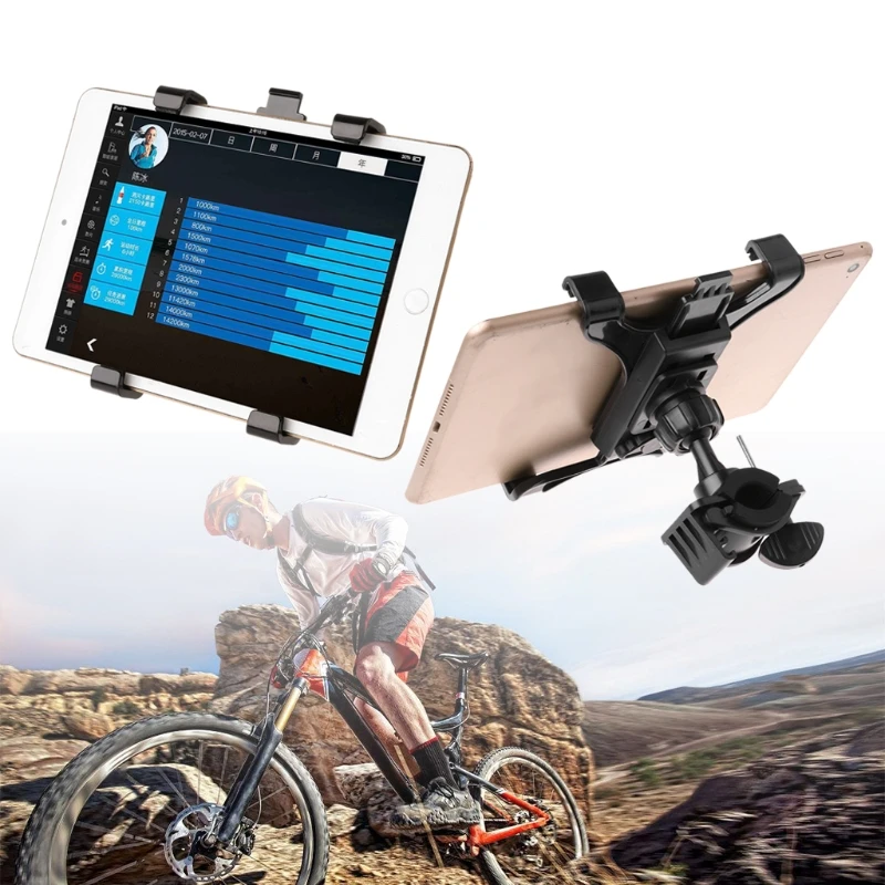 Bicycle Mini Tablet Holder Universal Adjustable Mount Bike Bracket For 7in-11in