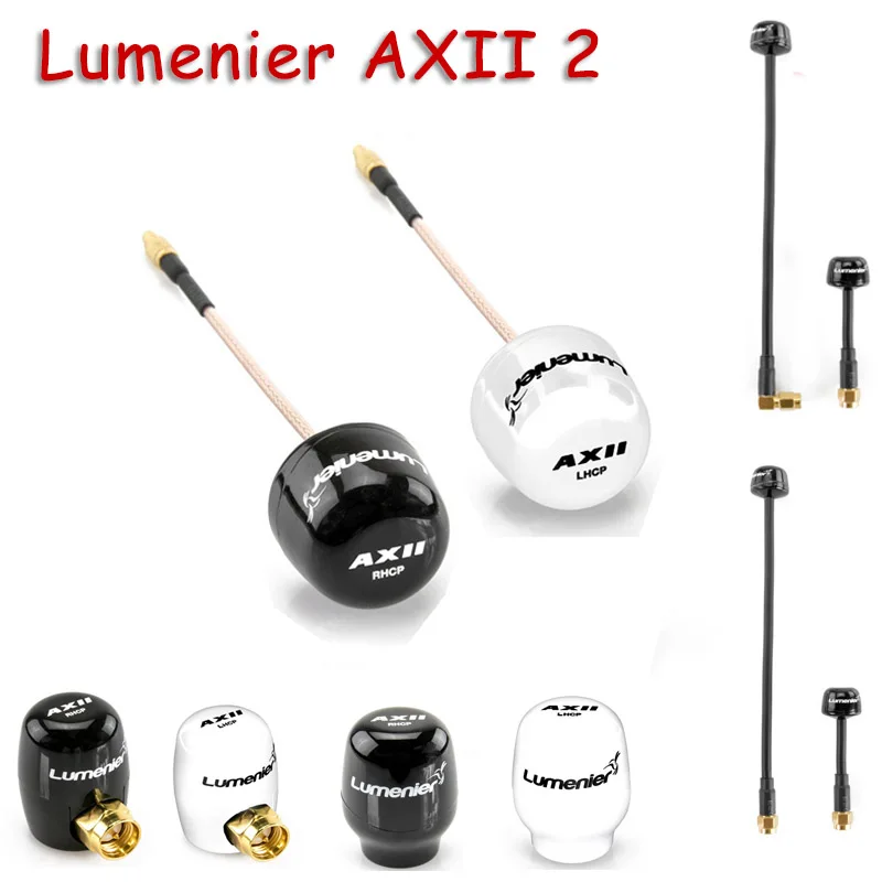 Lumenier AXII 2 5,8 ГГц 2.2dBi Gain FPV Антенна MMCX/прямой MMCX/U. FL/правый угол Stubby/большой диапазон SMA антенна RC Drone Accs