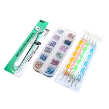 Стразы для дизайна ногтей, набор пинцетов для раскрашивания ручек, набор одежды, обувь, сумки, украшение, набор разноцветных кристаллов