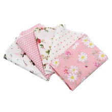 5 шт. 25X25 см розовая серия ткань Ассорти предварительно вырезанная Обычная хлопок одеяло лоскутное изделие ткани для ручной работы DIY шитье