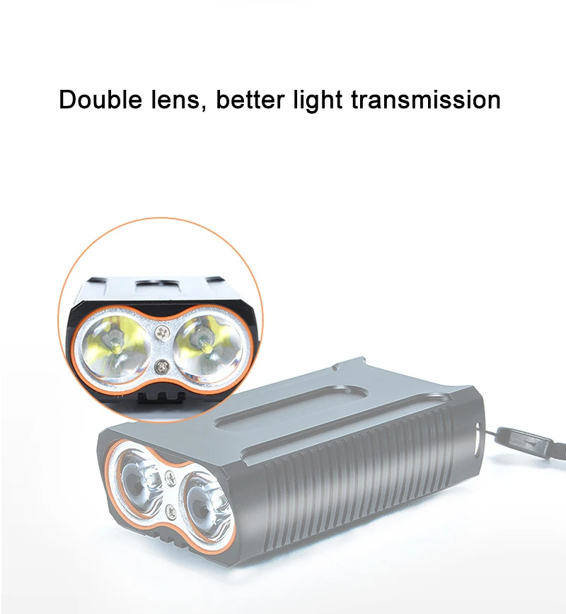 XANES DL22 T6 18650 Bicycle USB Waterproof Bike Front Light Riding Headlight Cycling Motorcycle for Camping Lamp Torch Lantern