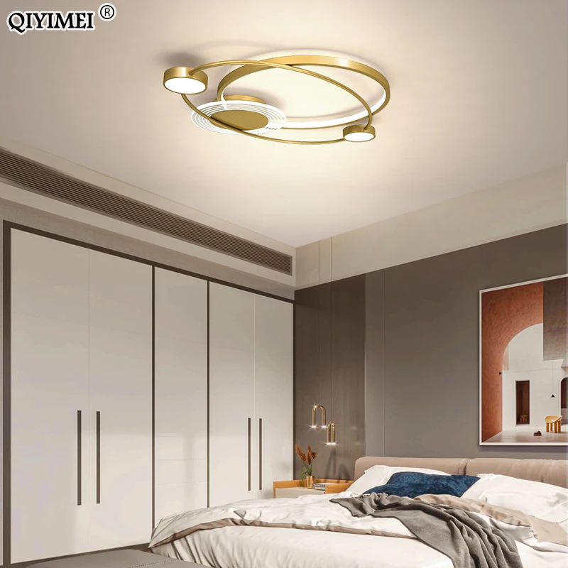 Modern Round LED Chandeliers Lights Home Decoration Fixtures For Bedroom Study Living Room Salon Indoor Lighting Lamps AC90-260V