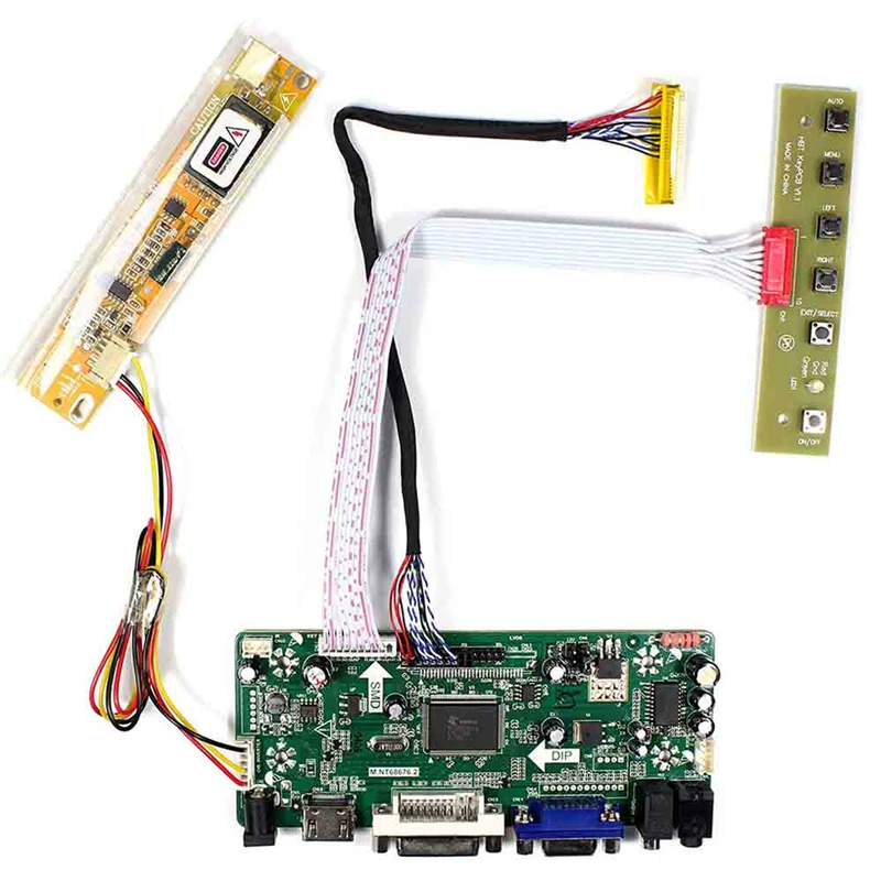 Плата контроллера для ЖК-дисплея 14 1 дюйма B141EW02 V1 / V3 V4 1280 × 800 DVI + VGA HDMI-совместимая