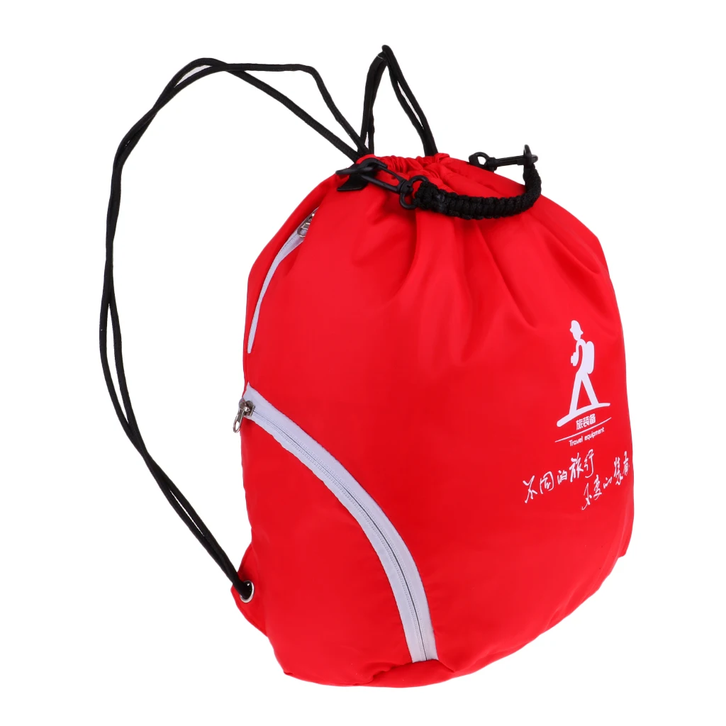 Unisex Bag Drawstring Sack Sport Travel Outdoor Backpack Waterproof Soft Lightweight and Durable Drawstring Backpack