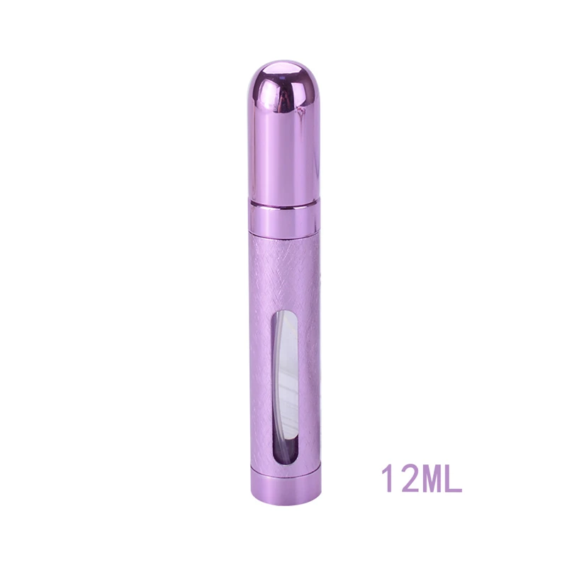 12ML Portable Refillable Mini Perfume Spray Bottle Empty Cosmetic Container Aluminum Atomizer Makeup Travel Perfume Atomizer - Цвет: 05