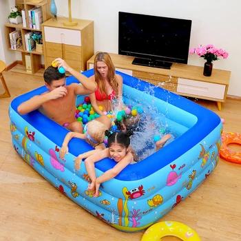 

Inflatable 3 Ring Summer Big Size 36*14*28cm Above Ground Pool 2.1m Inflatable Baby Chlid Swimming Pool Adult Inflatable Pool