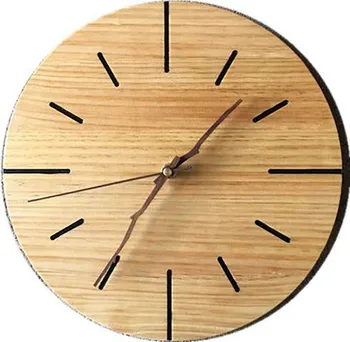 

Vintage Wood Wall Clock Amazon Hot Selling Modern Simple Nordic Wall Clock Manufacturers Custom Loudspeaker Mute
