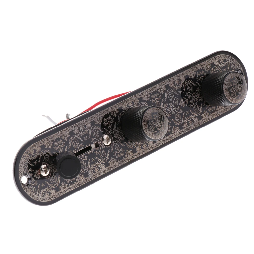 

Guitar Prewired Control Plate 3 Way Toggle Switch For Telecaster Guitar