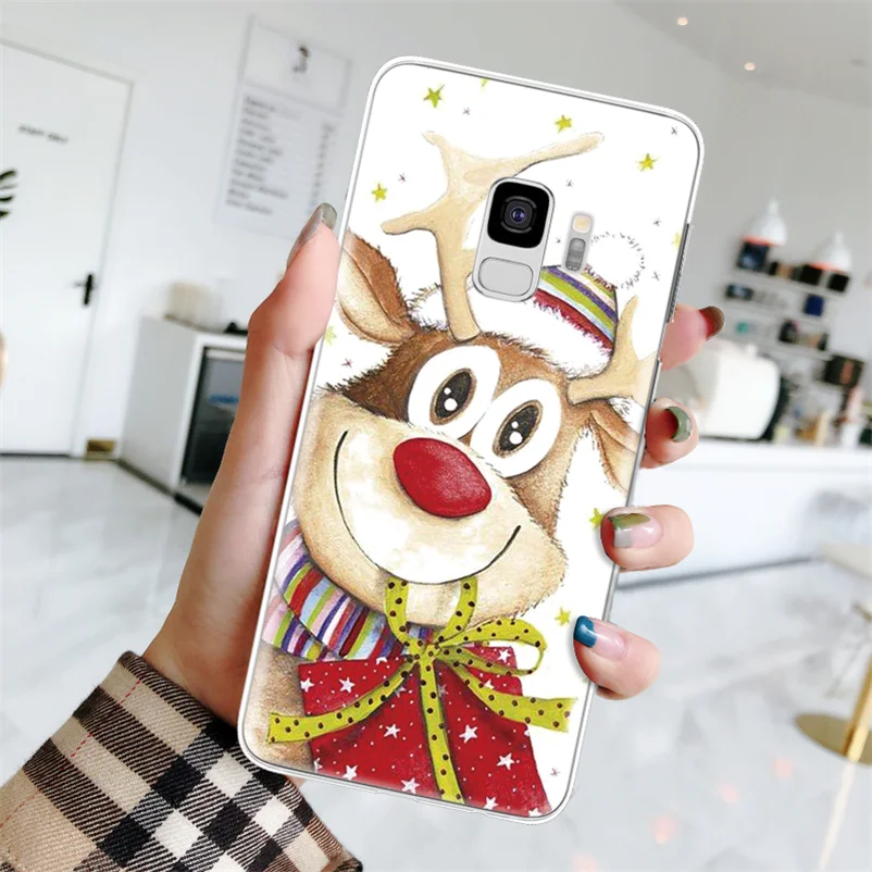 sdbdzlu Счастливый год чехол для samsung Galaxy J4 J6 A6 A8 плюс J8 A7 A9 A3 A5 J3 J5 J7 Prime Рождество чехол из термополиуретана и силикона - Цвет: sdbdzlu