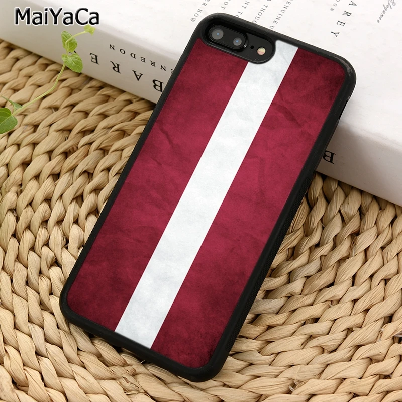 Чехол MaiYaCa с национальным флагом Латвии для телефона iPhone 5 6 S 7 8 plus 11 12 Pro X XR XS Max Samsung