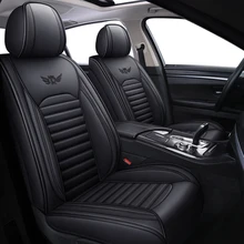 Leer Zwart Rood Auto Seat Cover Voor Peugeot 301 307 Sw 508 Sw 308 206 4007 2008 5008 2010 3008 2012 107 206 Accessoires