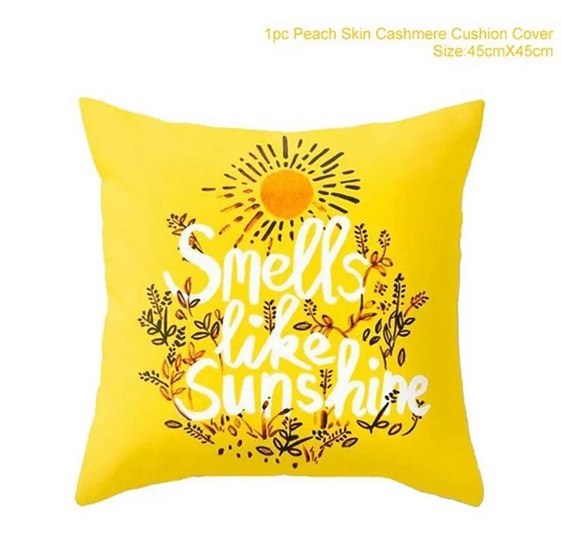 Urijk 45x45 см, желтый полосатый чехол для подушки с геометрическим рисунком, наволочка для подушки с принтом, чехол для подушки, для спальни, офиса