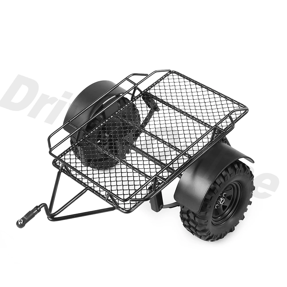 Металлический Сцепной прицеп с креплением на радиоуправлении для 1/10 RC Crawler Traxxas