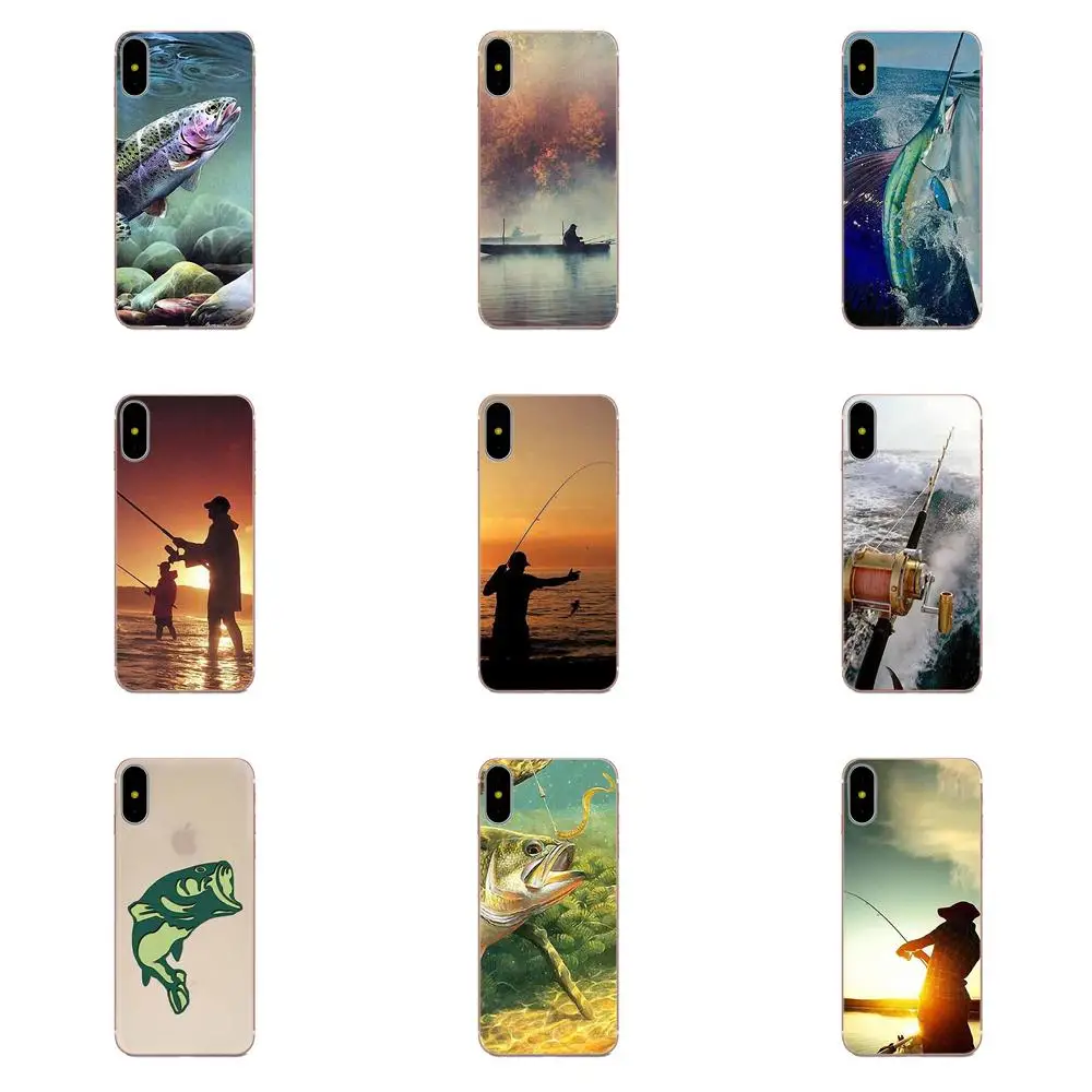 TPU Cases Skin Fisherman Fishing For Huawei Honor Mate 20 p40 lite pro 10i 20i 8S Y9 Y7 Y5 Prime 2019 2018 | Мобильные телефоны и